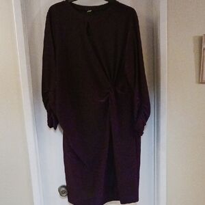 Chic Purple Midi Dress